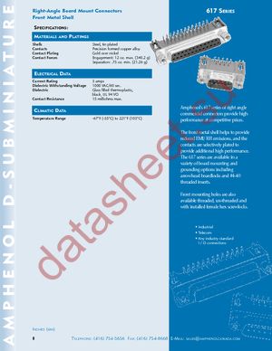 617-C009P-AJ121 datasheet  